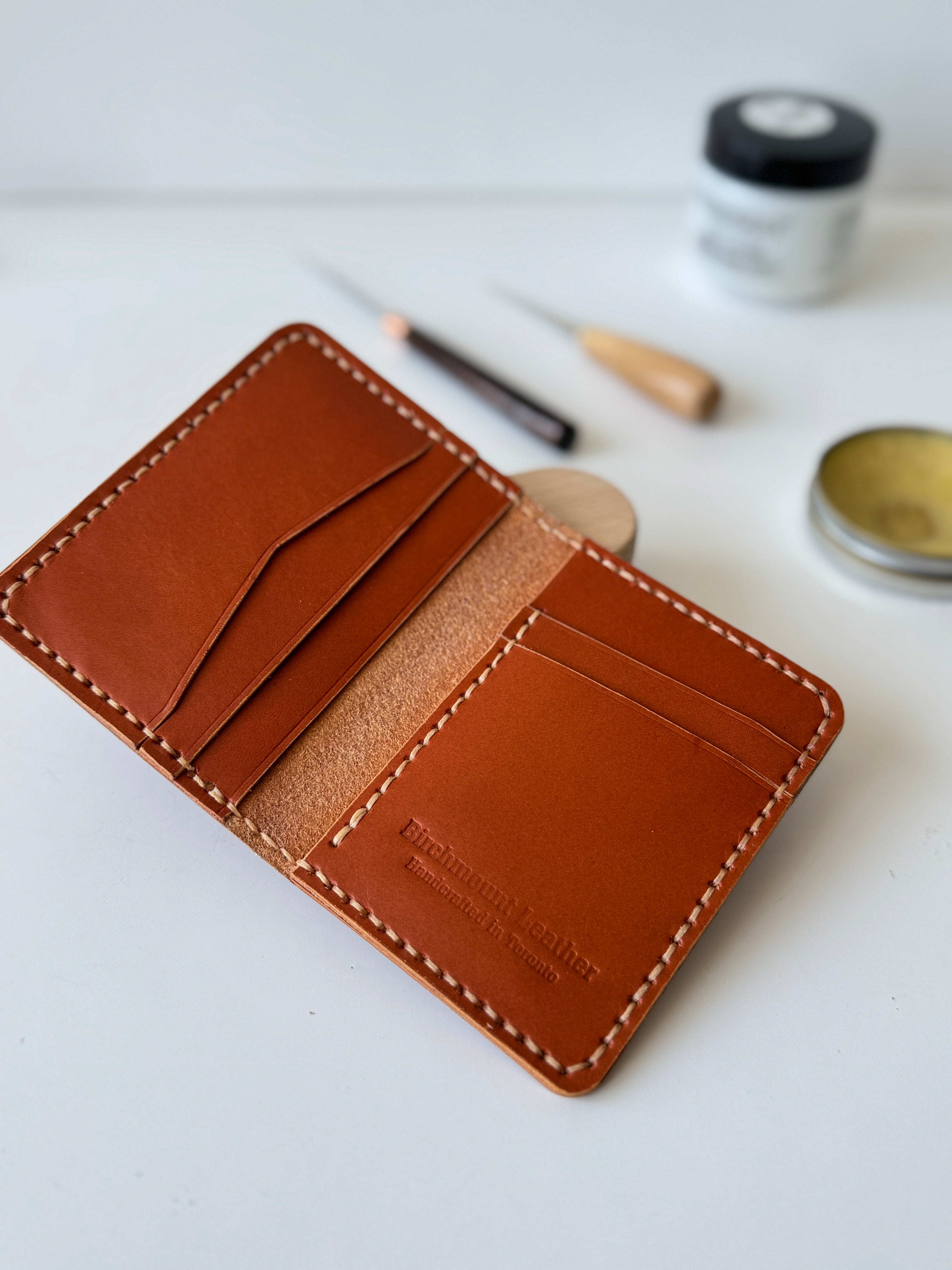 Dundas Vertical & Horizantal Bifold Wallet / Genuine Leather