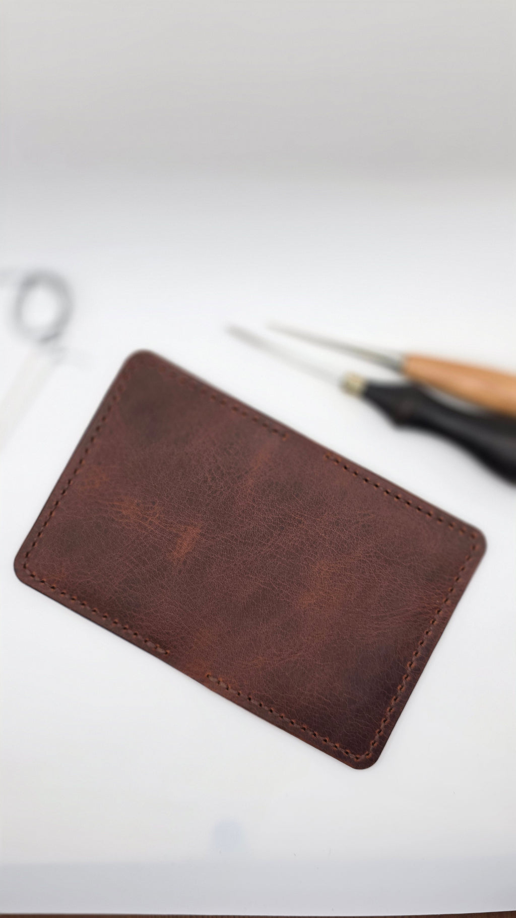 Handmade Vertical Wallet, Card Holder Wallet, Slim Wallet, Hand Stitched