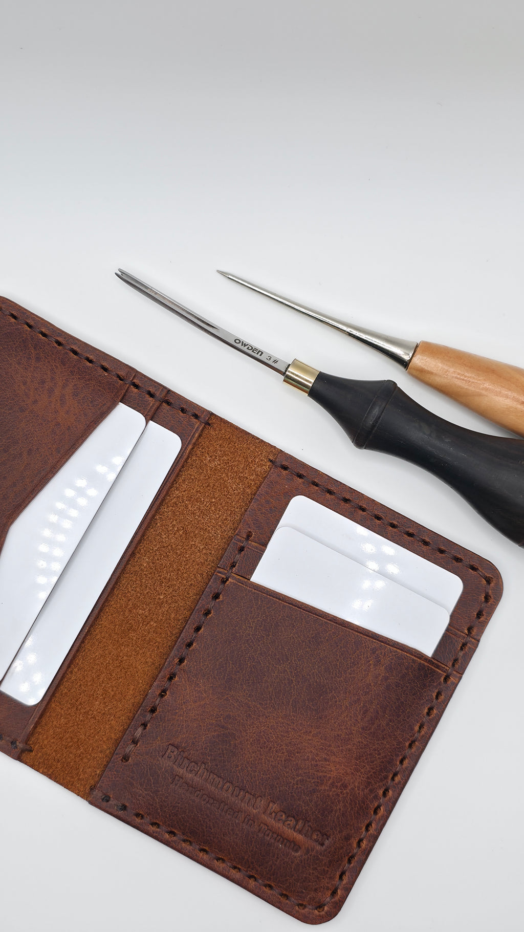 Handmade Vertical Wallet, Card Holder Wallet, Slim Wallet, Hand Stitched