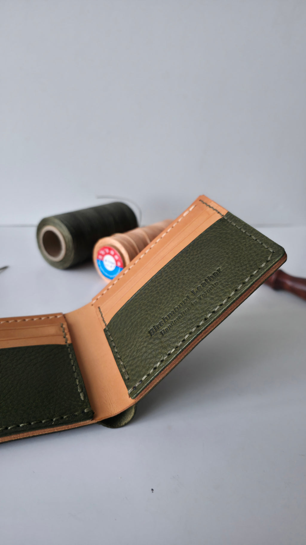 Minerva Box Bifold Wallet, Inside Badalassi Carlo Natural, Full Grain Leather, Handmade Wallet, Men's Wallet, Slim Wallet, Italian Leather