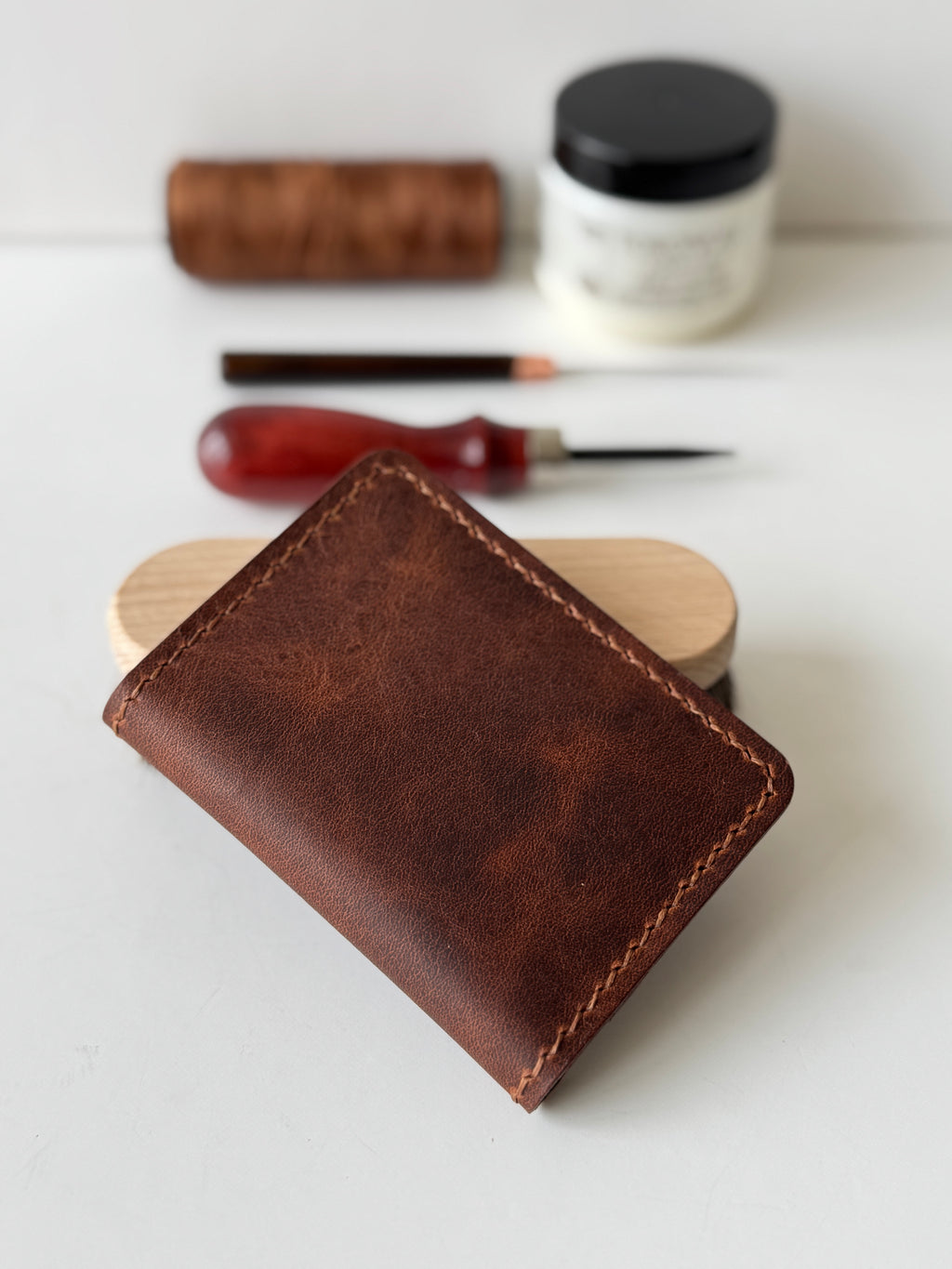 Dundas Vertical & Horizantal Bifold Wallet / Genuine Leather