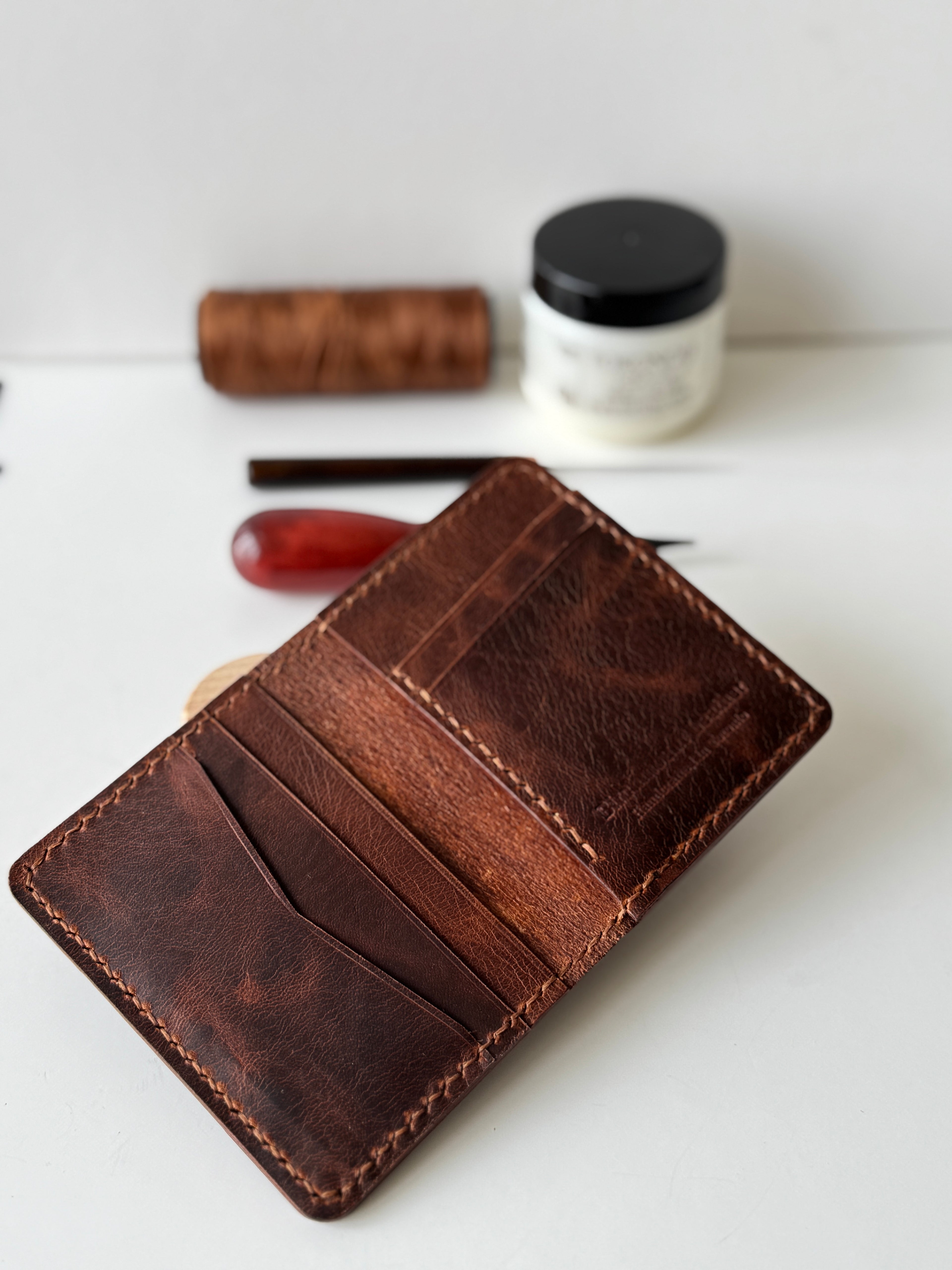 Dundas Vertical & Horizantal Bifold Wallet / Genuine Leather