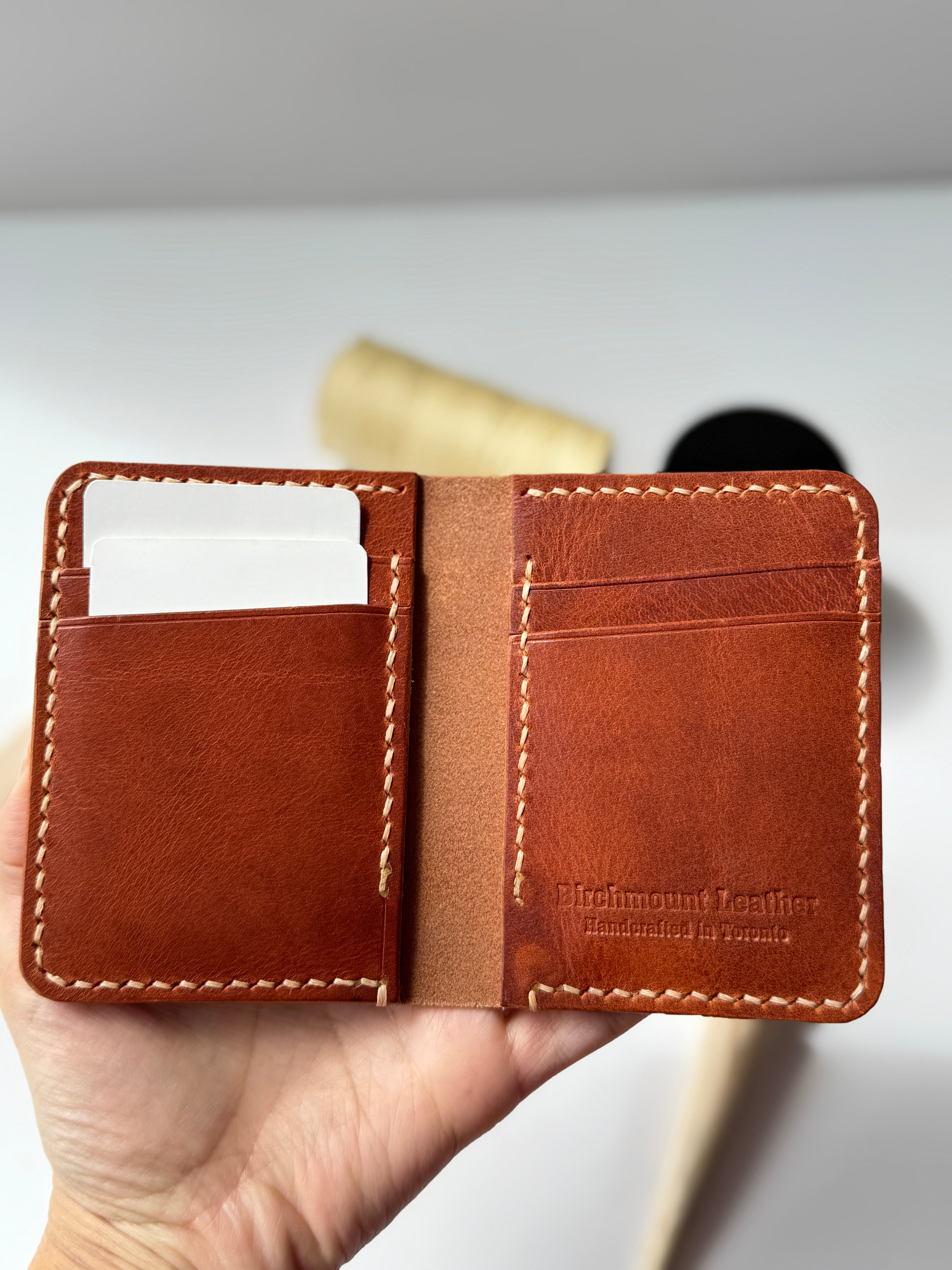 Dundas Vertical Bifold Wallet / Horween Leather