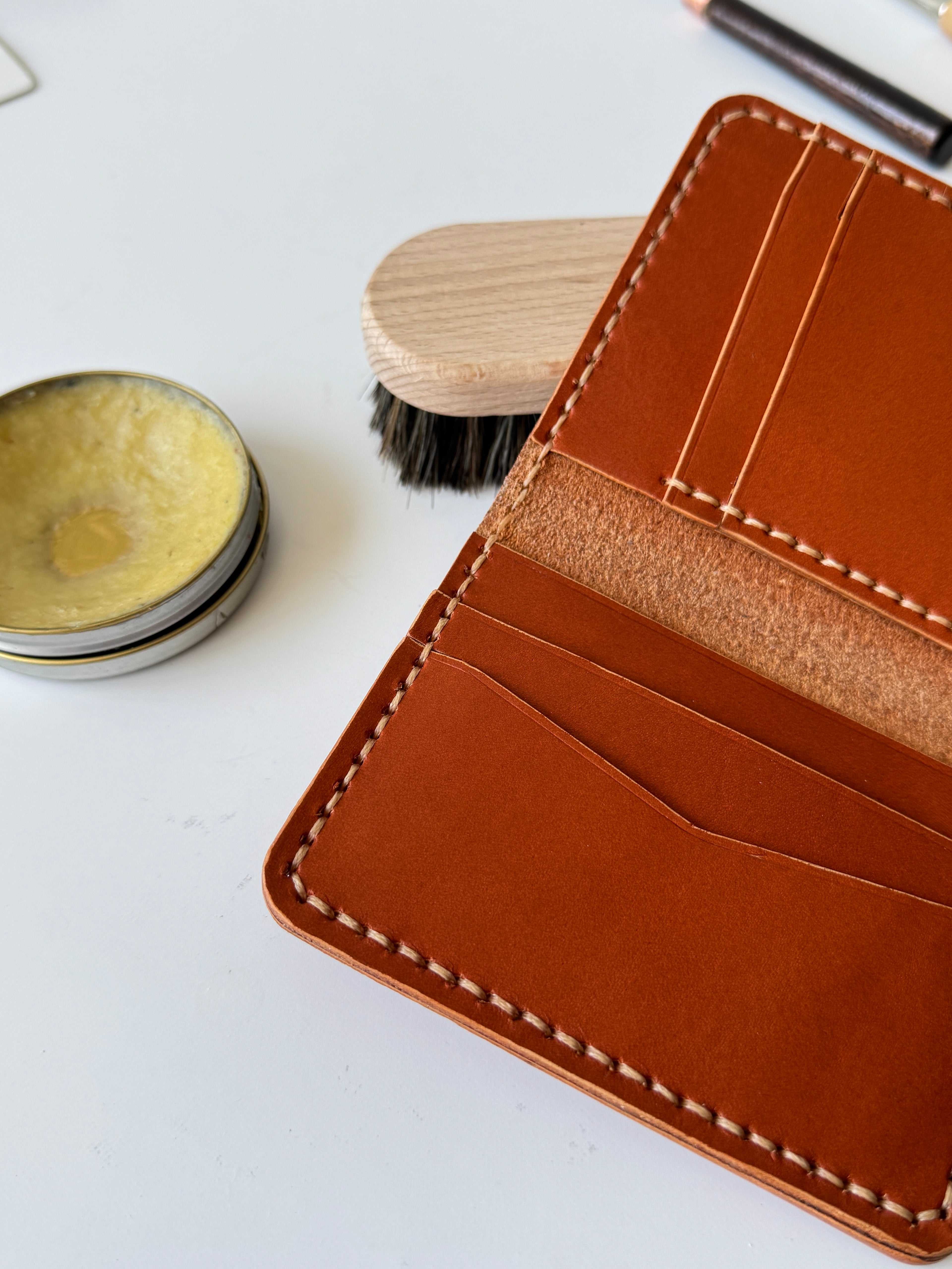 Dundas Vertical & Horizantal Bifold Wallet / Genuine Leather