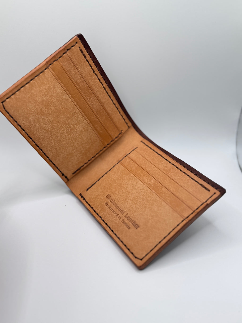 Pueblo Bifold Wallet, Brown Exterior & Natural Interior, Full Grain Wallet, Handmade Wallet, Men's Wallet