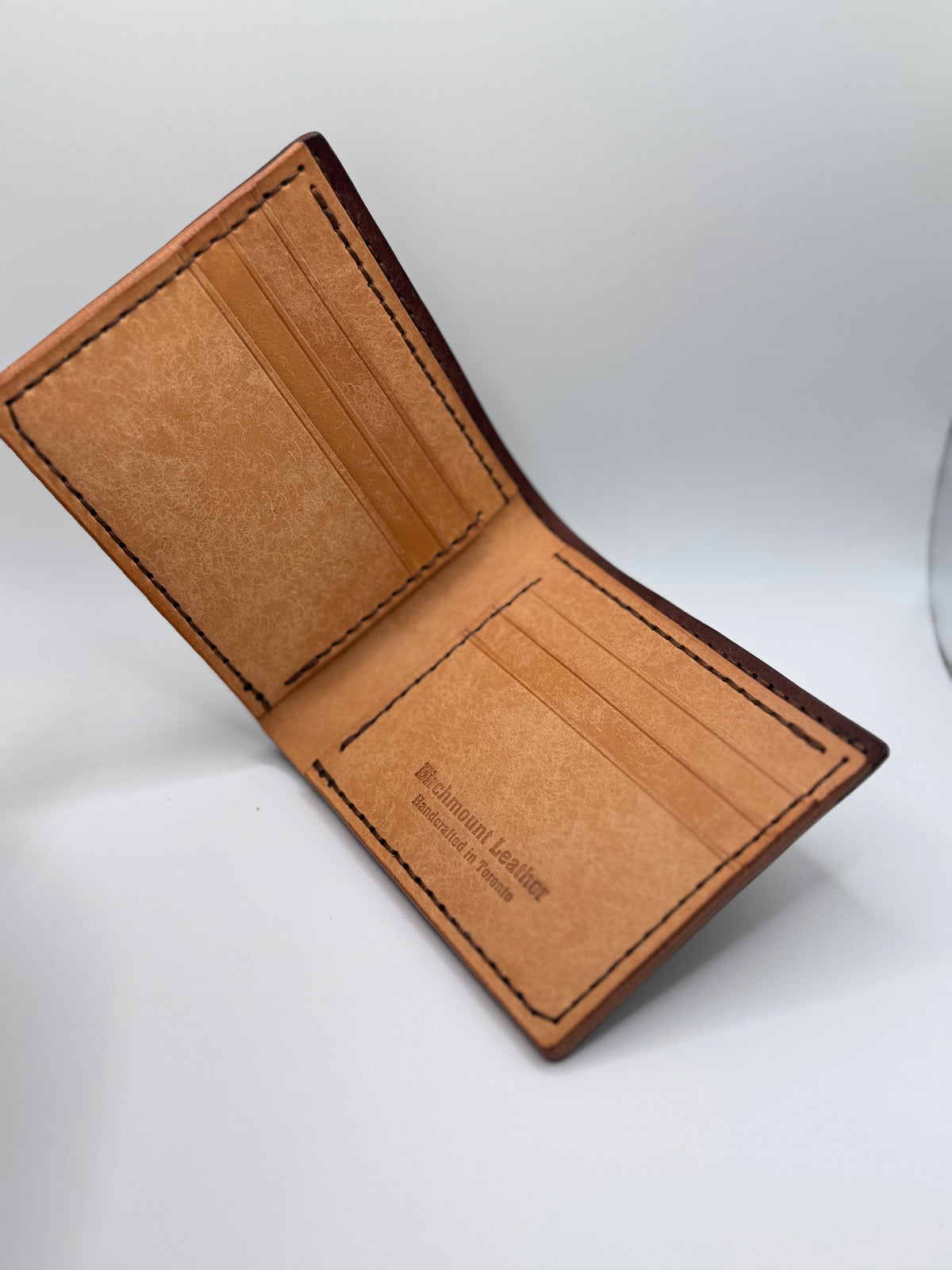 Pueblo Bifold Wallet, Brown Exterior & Natural Interior, Full Grain Wallet, Handmade Wallet, Men's Wallet