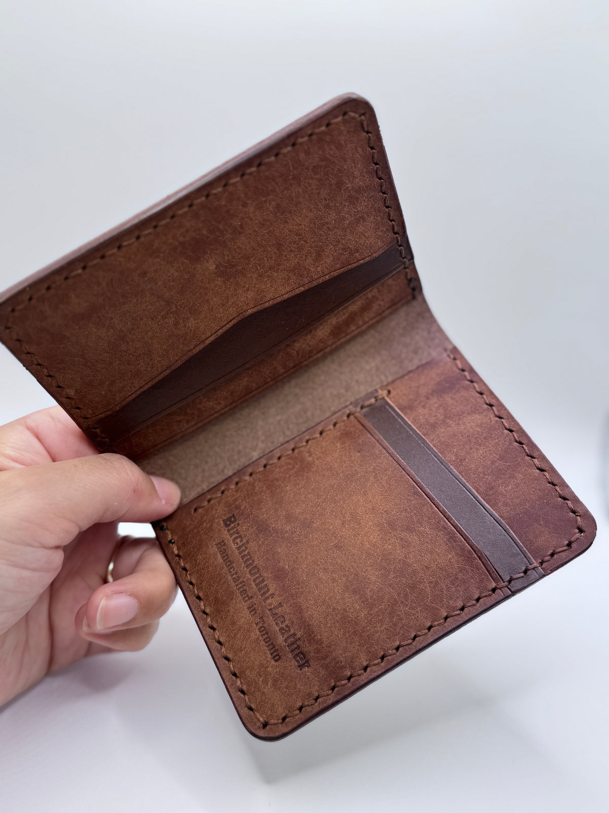 Buttero and Pueblo Bifold Wallet, Slim Wallet, Men's Wallet, Badalassi Carlo, Italian Leather, Hand Stitched, Full Grain Leather