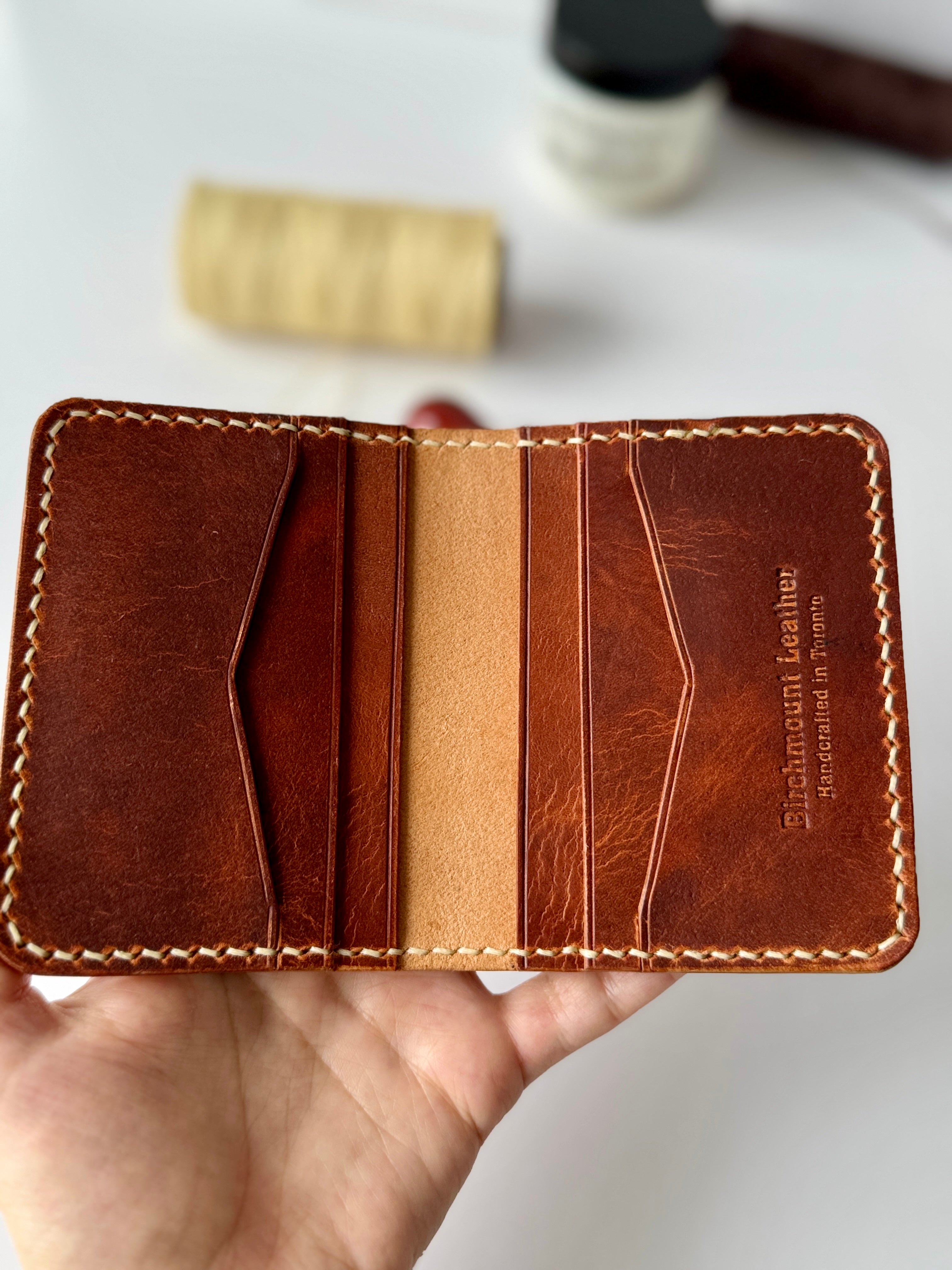 Dundas Horizantal Bifold Wallet/ Horween Leather