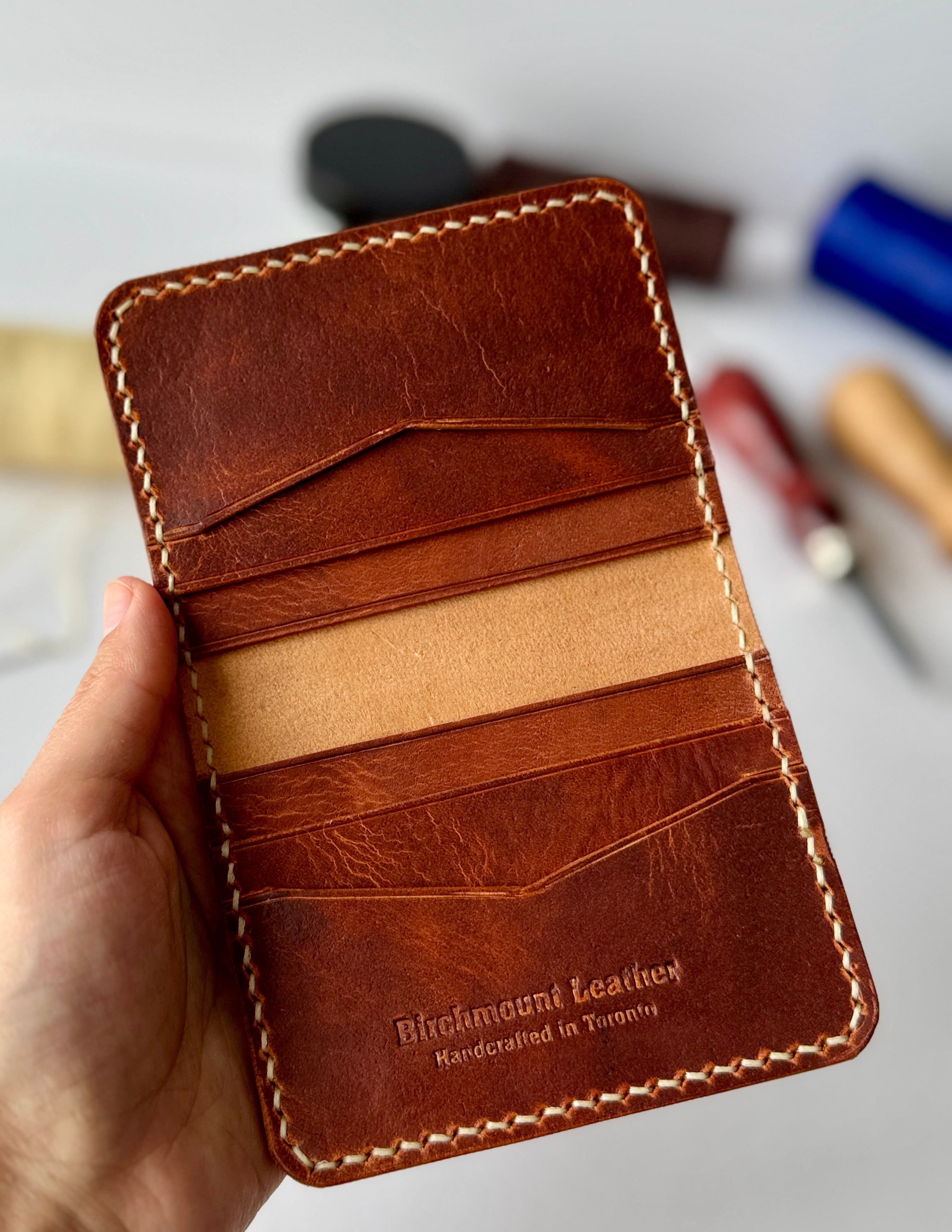 Dundas Horizantal Bifold Wallet/ Horween Leather