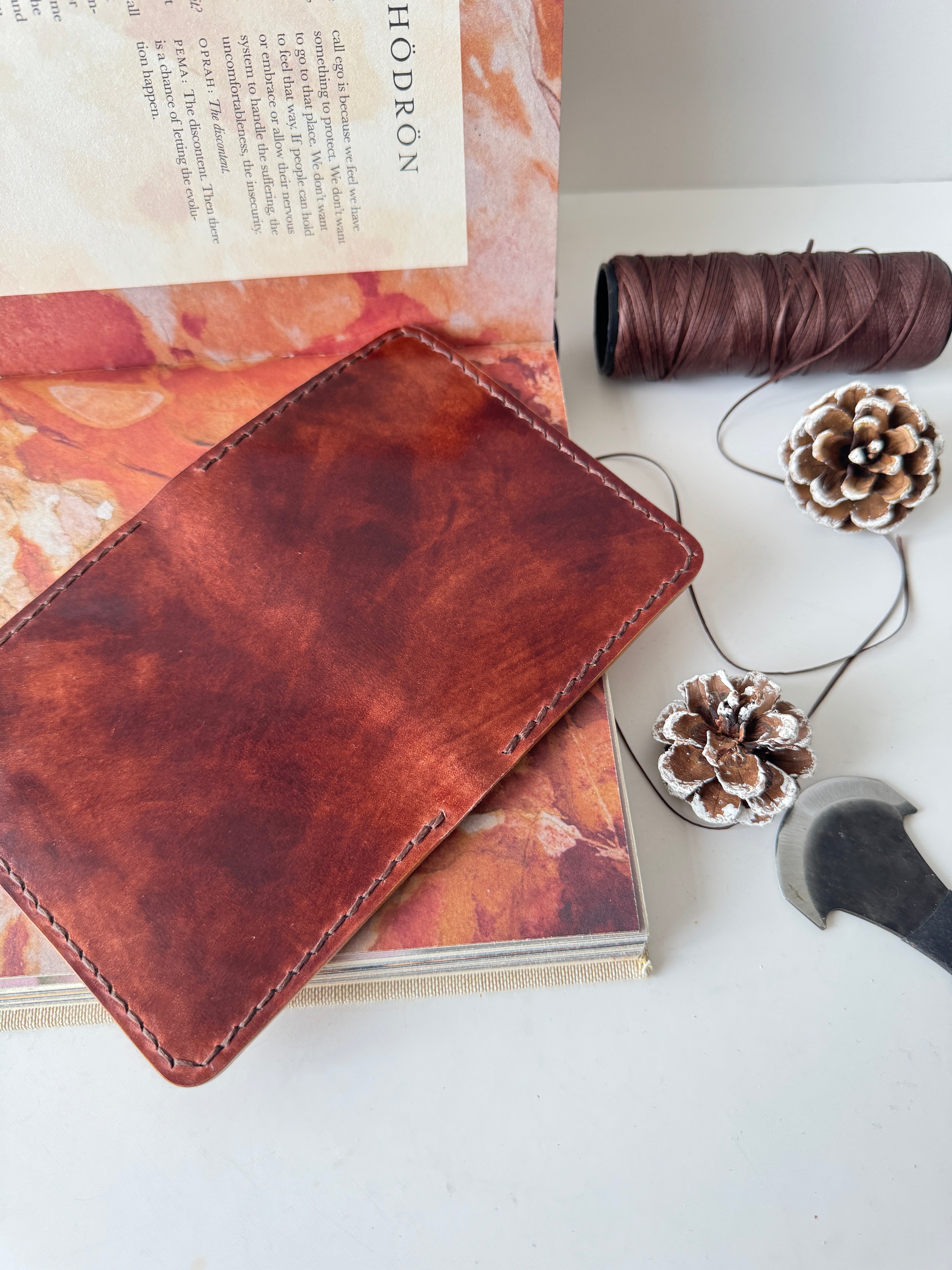 Shell Cordovan Bifold Wallet, COGNAC Museum Shell Cordovan ROCADO