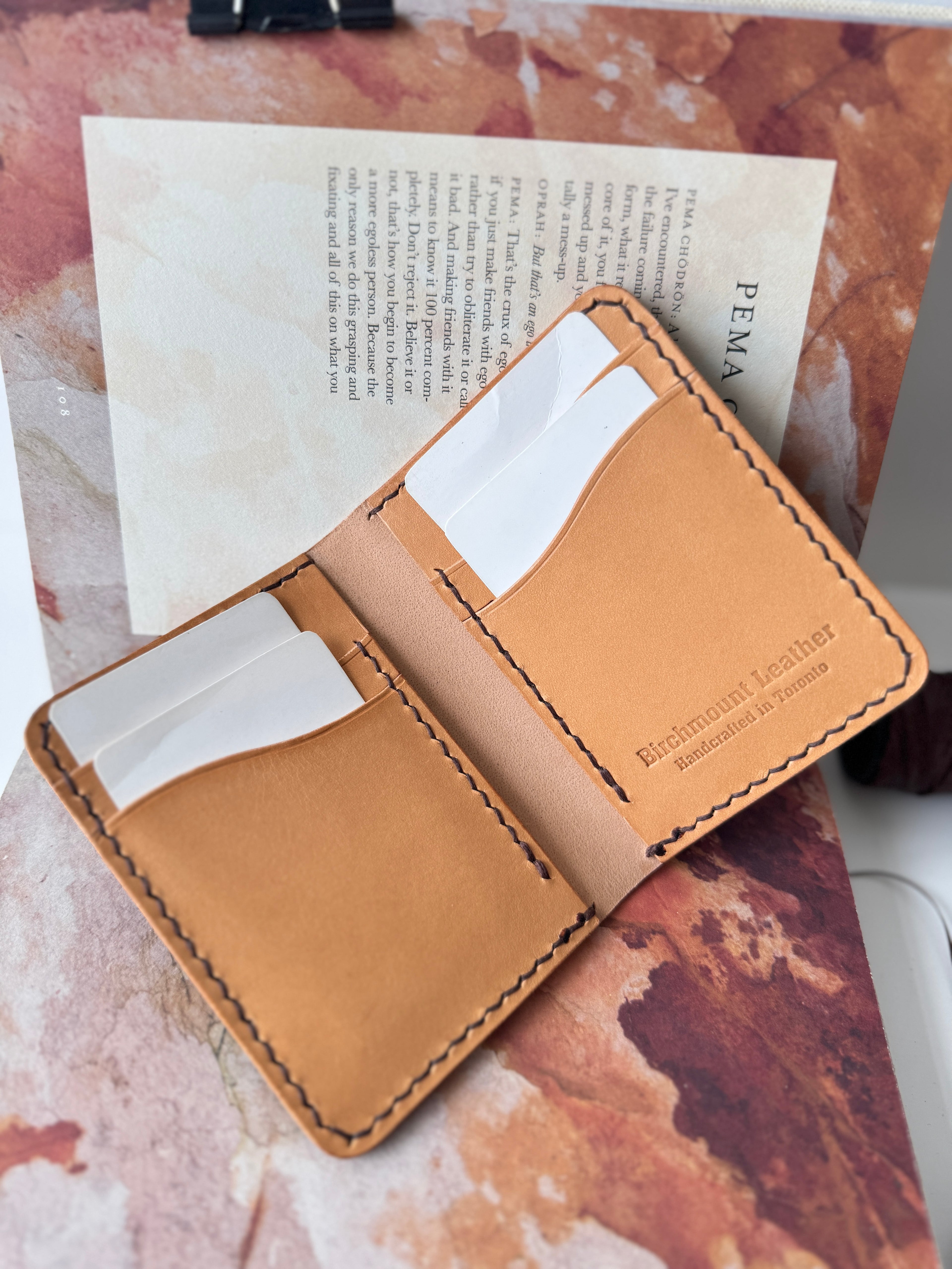 Shell Cordovan Bifold Wallet, COGNAC Museum Shell Cordovan ROCADO