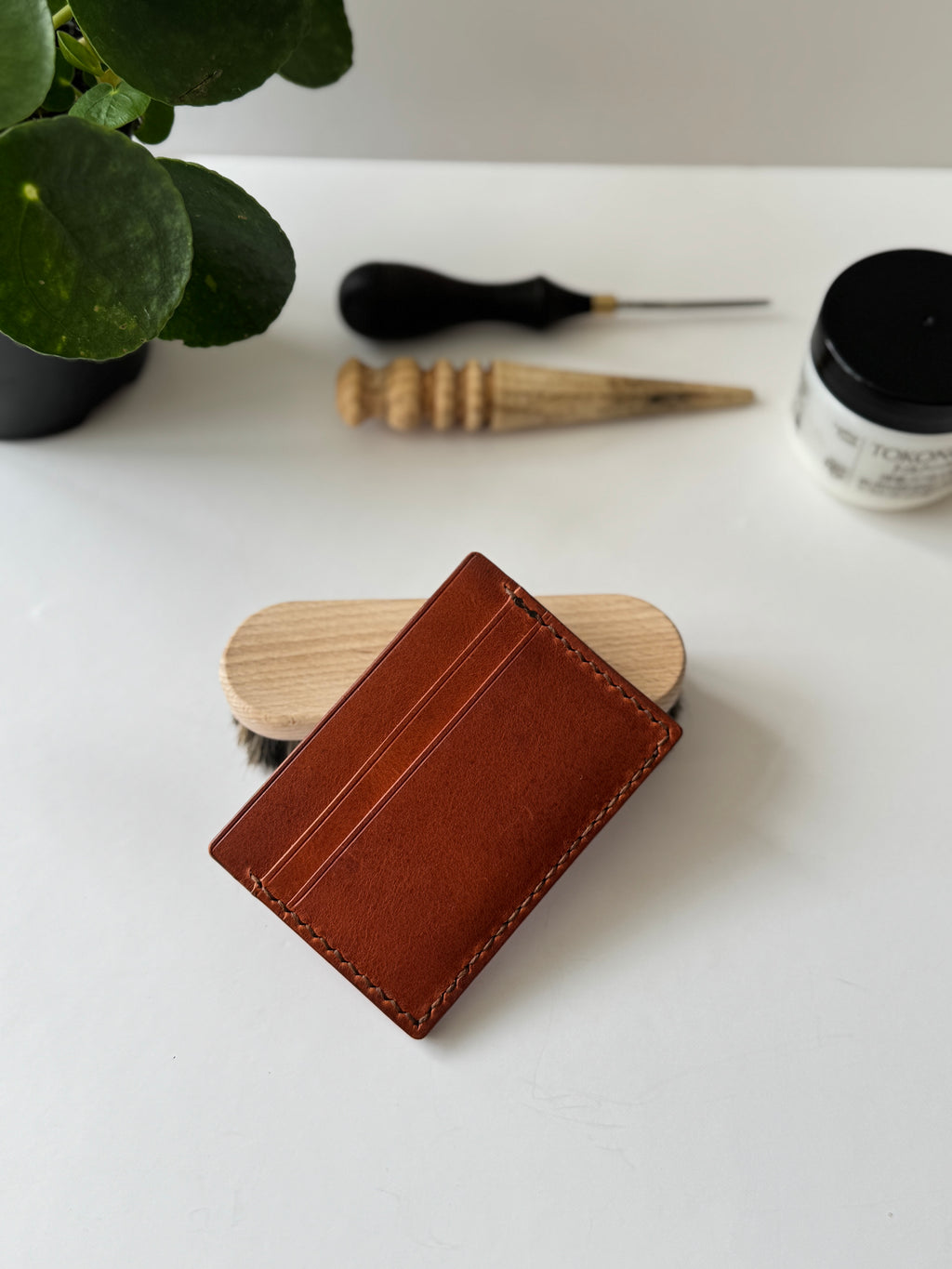 Handmade Card Holder / Horween Leather