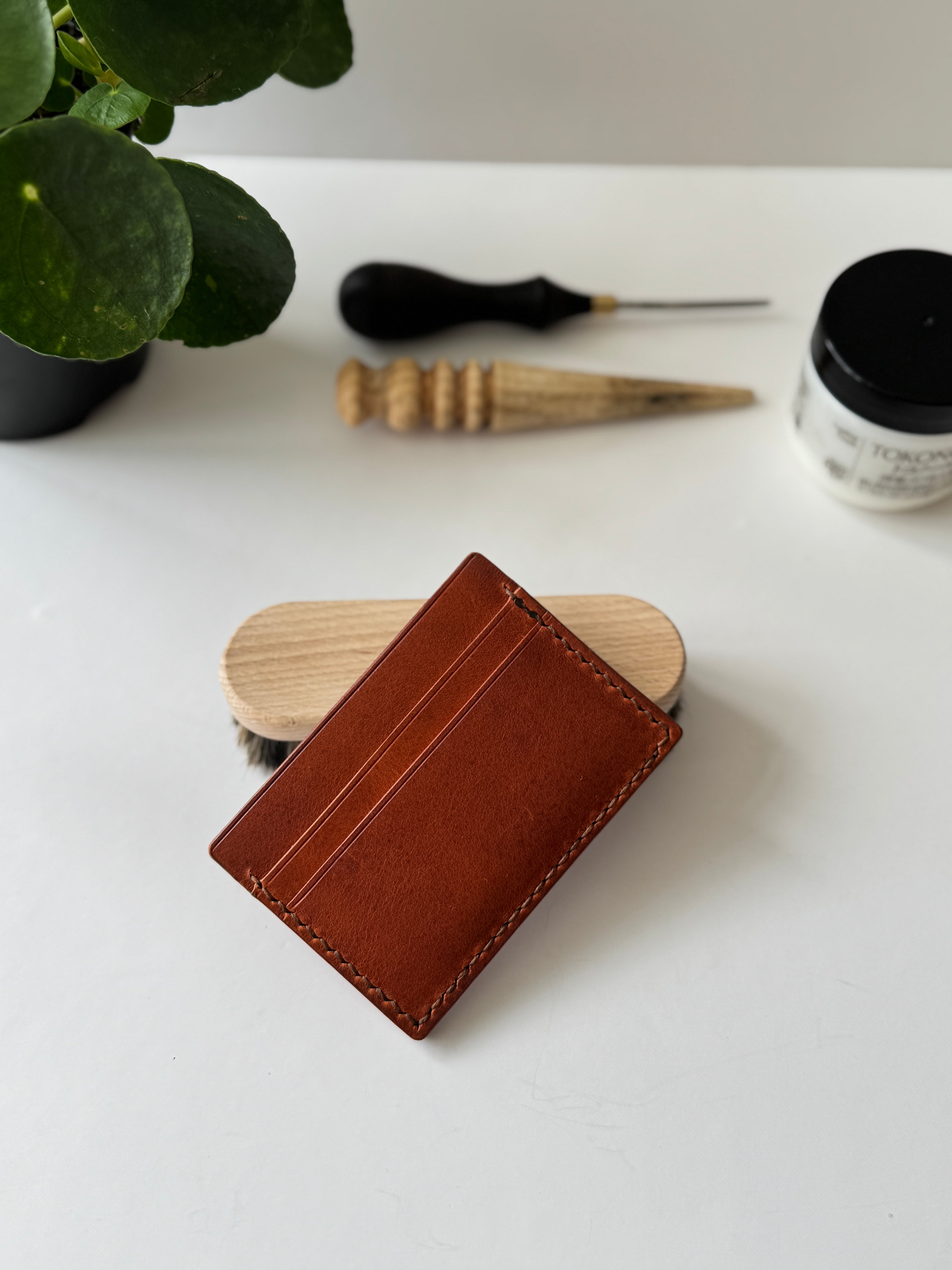 Handmade Card Holder / Horween Leather