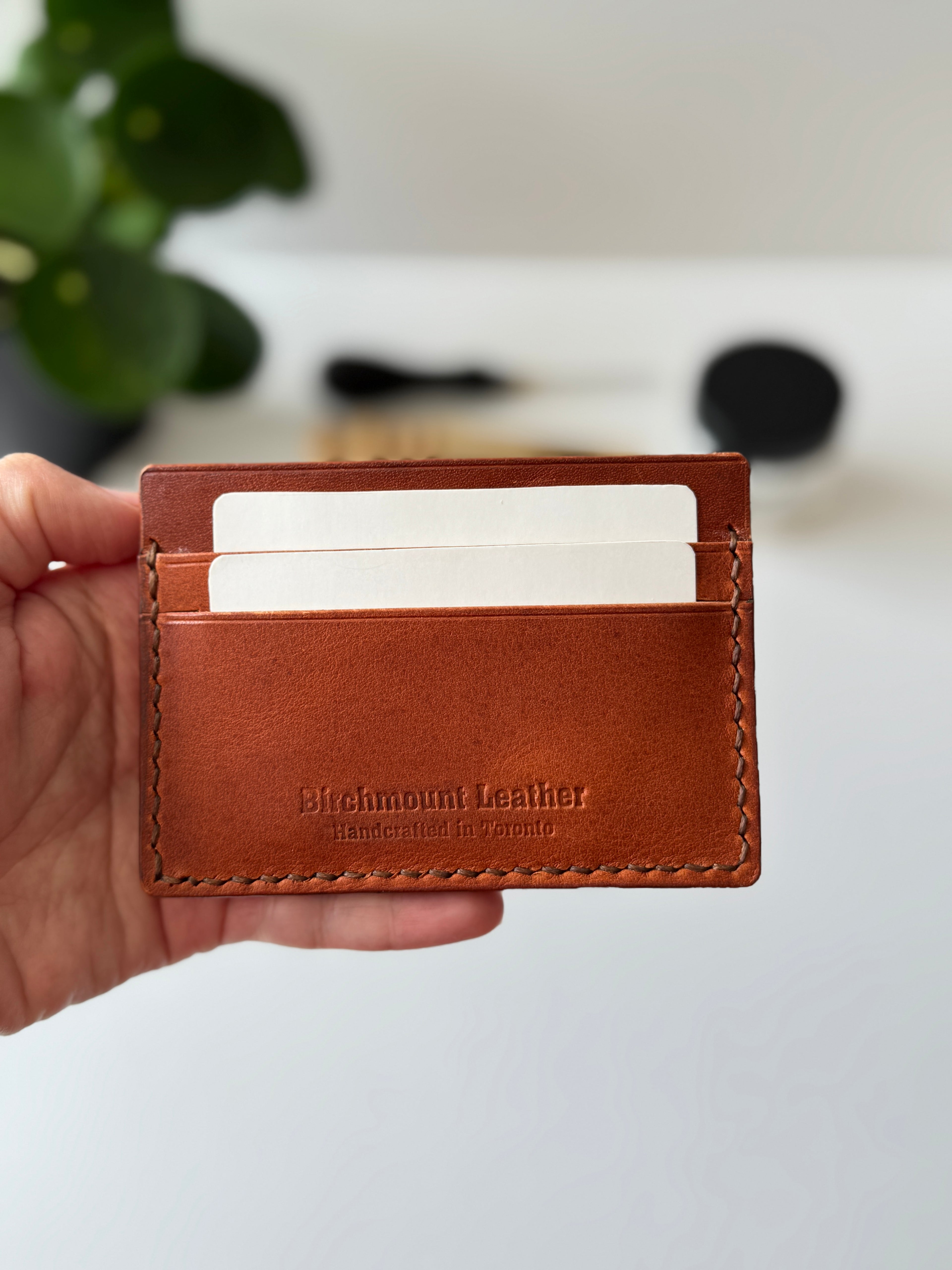 Handmade Card Holder / Horween Leather