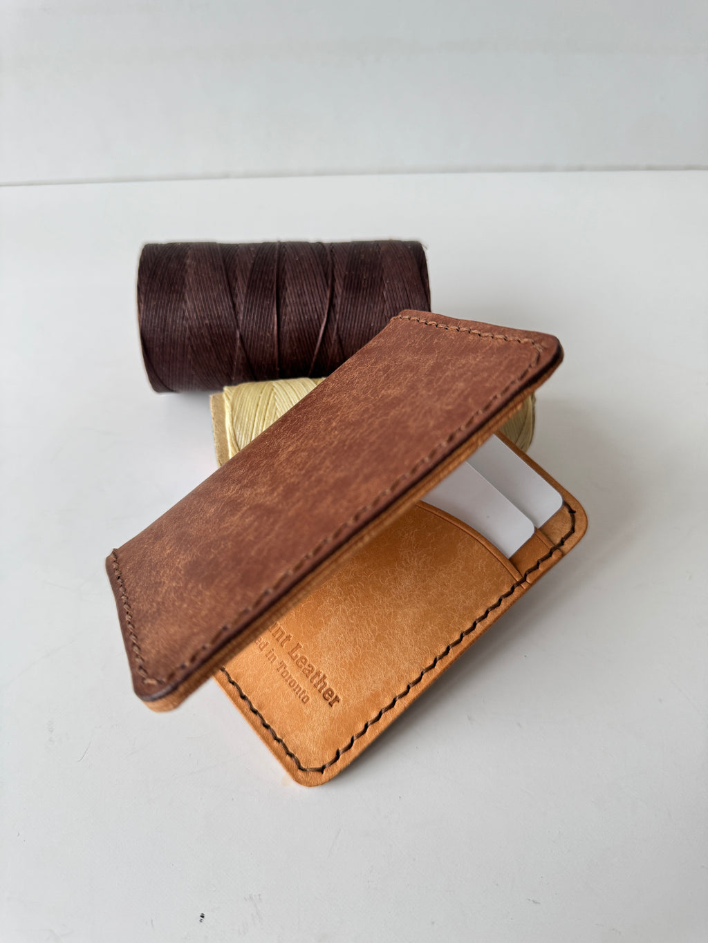 Pueblo Bifold Wallet, Italian Leather, Full Grain Leather, Vertical Wallet, Slim Wallet, Hand Stitched, Multi Colours, Minimalist Wallet