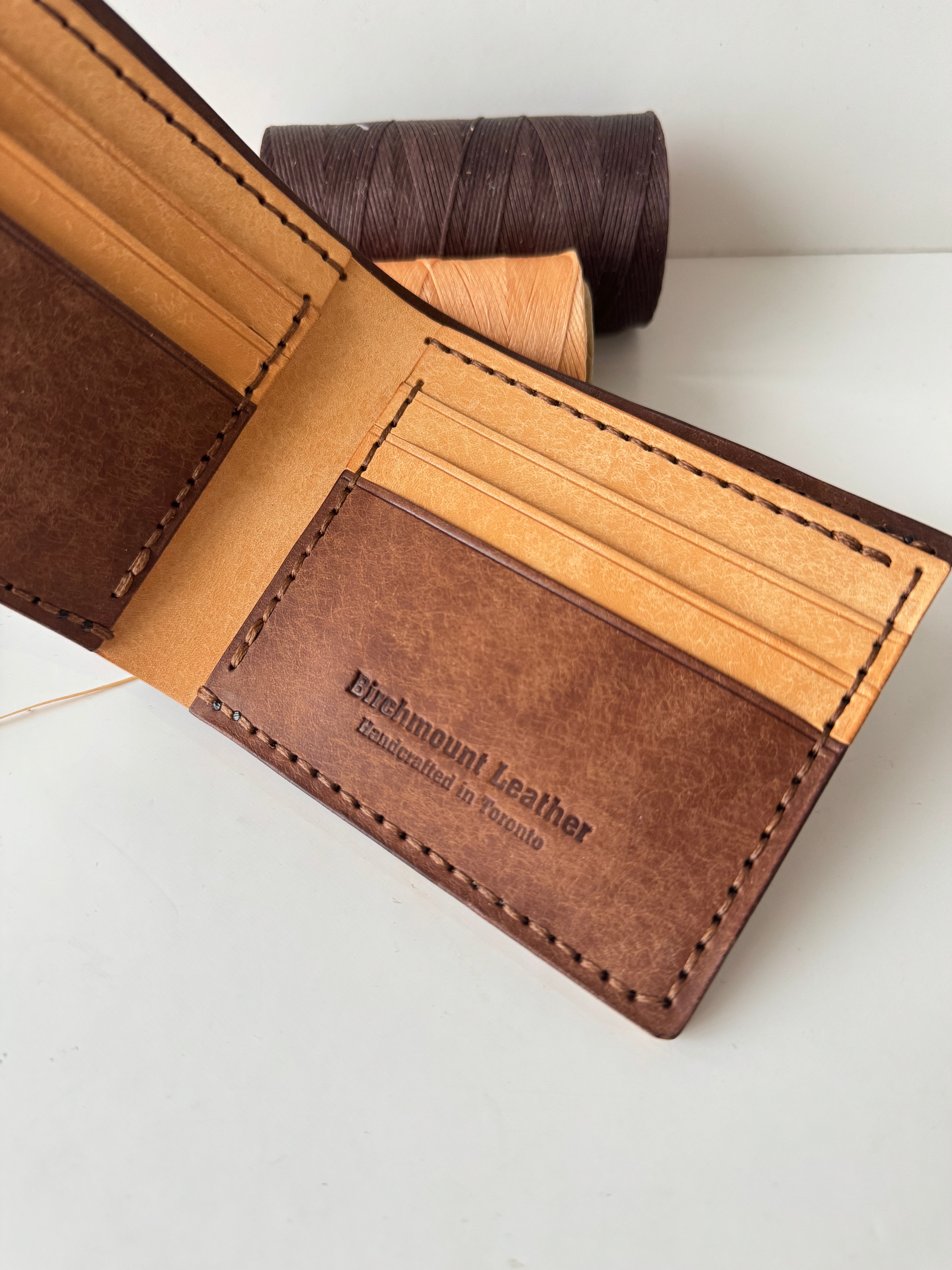 Pueblo Bifold Wallet, Full Grain Wallet, Handmade Wallet, Men's Wallet, Classical Wallet, Italian Leather, Badalassi Carlo